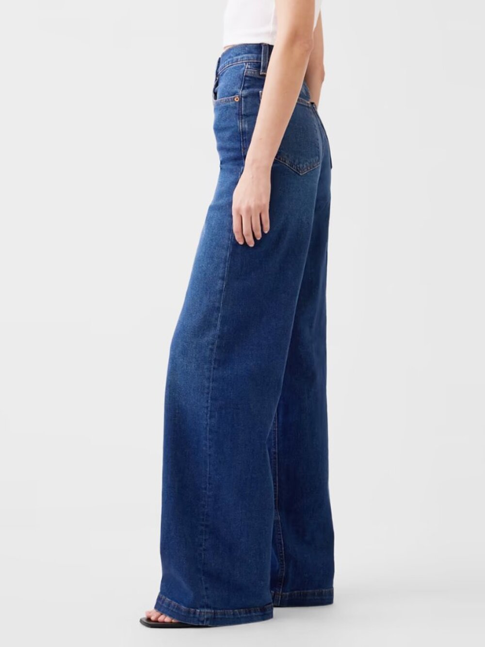 Gap High Rise Stride Wide Leg Jeans